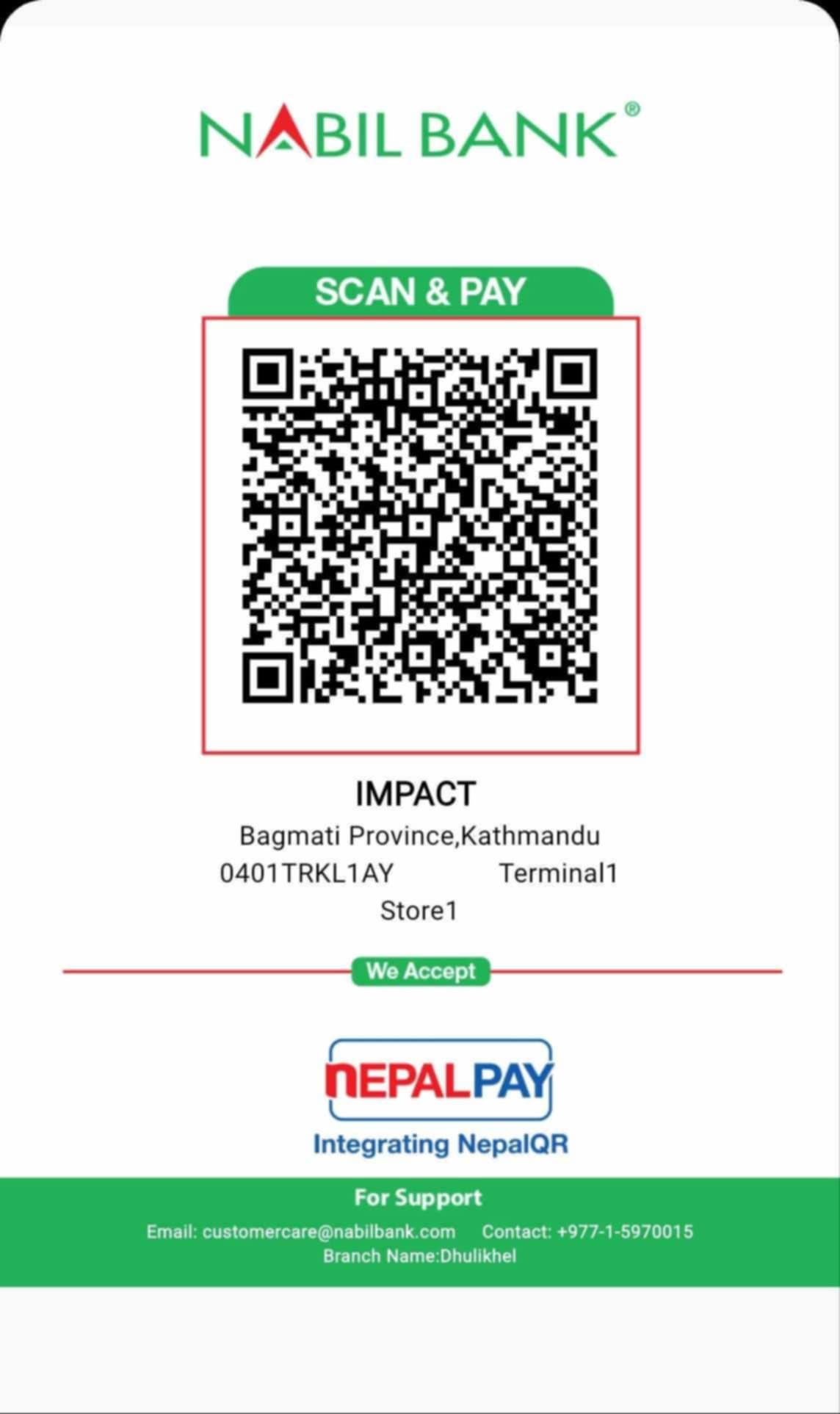 Payment QR Code